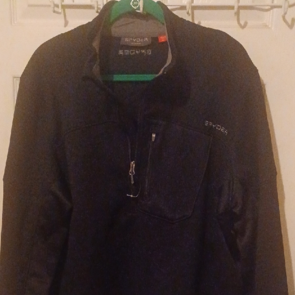 Spyder Black V-Neck Sweater for Men